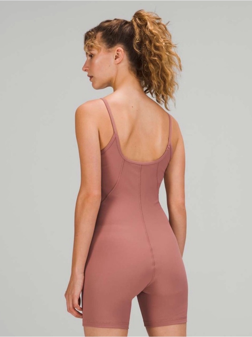 Lululemon Ribbed Contoured Unitard 6" Spiced Chai View 5